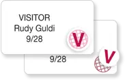 Non-expiring visitor badges for everyday ID programs.
