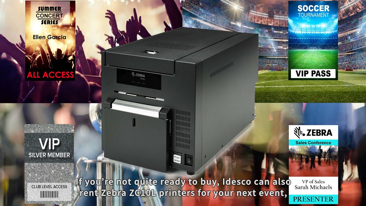 Zebra ZC10L ID Card Printer video preview