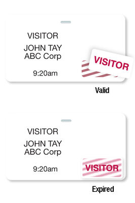 Adhesive Badge Back (Thermal-Printable) with Token Expiration Area