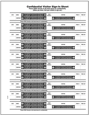 Visitor Sign-In Book (Pack of 5)