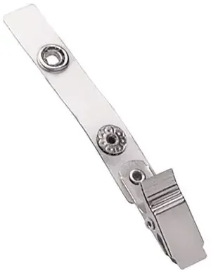 Clear Vinyl Strap Clip with NPS Knurled Grip Clip