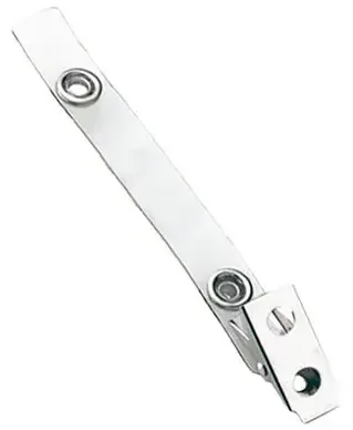 Clear Vinyl Strap Clip with 2-Hole NPS Clip