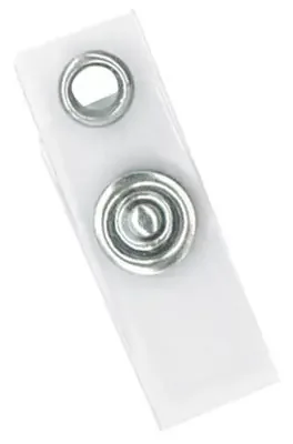 Clear Vinyl Strap Clip with 3 Metal + 1 Brass Part
