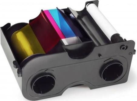 Fargo Full Color Ribbon and Refillable Cartridge - YMCKO - 250 Prints