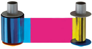 Fargo HDP5000 Full Color Ribbon with UV - YMCFK - 500 images