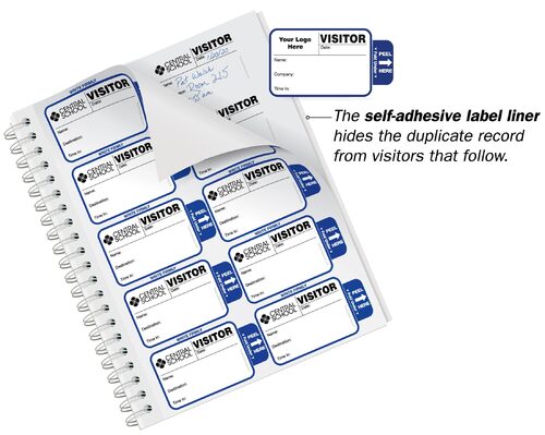 Expiring Most Popular Badges Sign-In Book for Corporations