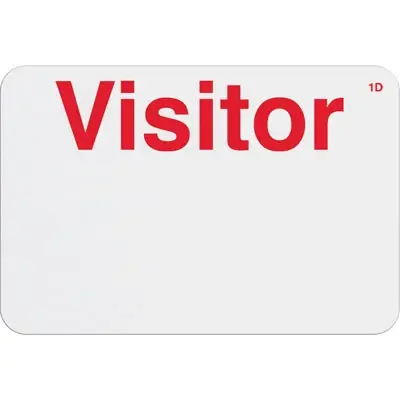 1-Day Expiring Badge Front (Handwritten) with Printed 