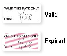Timetoken Expiring FRONTpart Pre-Printed 