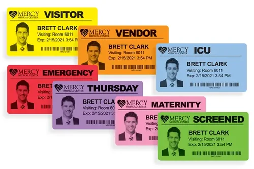 NON-Expiring Color Badges on Rolls for DT printers - 1000 labels